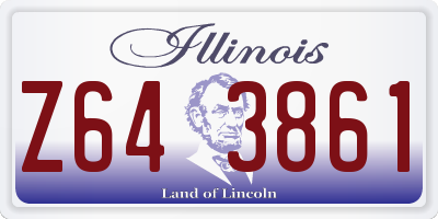 IL license plate Z643861