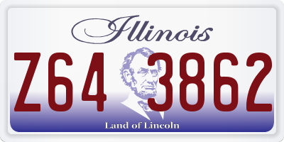 IL license plate Z643862