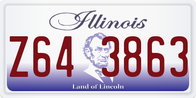 IL license plate Z643863