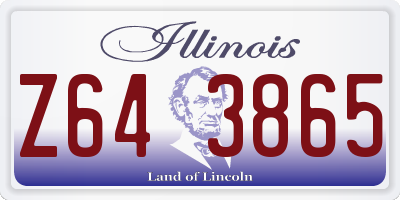 IL license plate Z643865