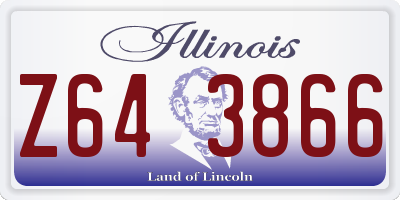 IL license plate Z643866