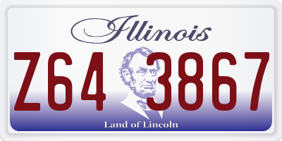 IL license plate Z643867