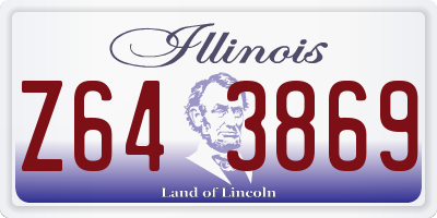 IL license plate Z643869