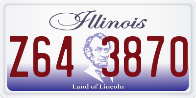IL license plate Z643870