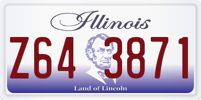 IL license plate Z643871
