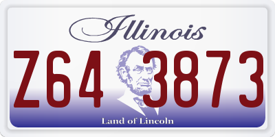 IL license plate Z643873