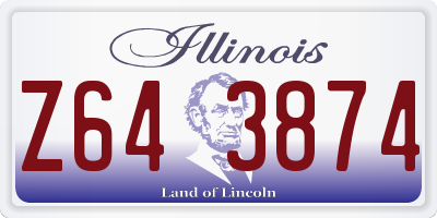 IL license plate Z643874