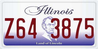 IL license plate Z643875