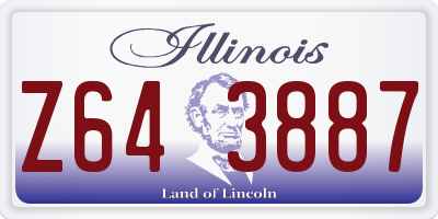 IL license plate Z643887