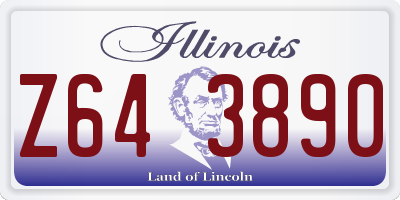 IL license plate Z643890