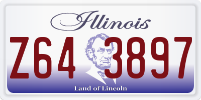 IL license plate Z643897