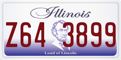IL license plate Z643899