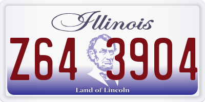 IL license plate Z643904