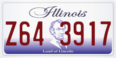 IL license plate Z643917