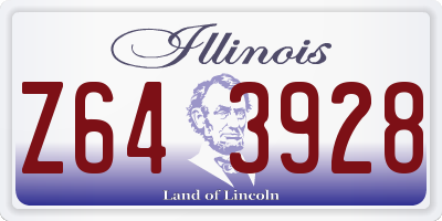IL license plate Z643928