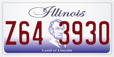 IL license plate Z643930