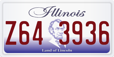 IL license plate Z643936