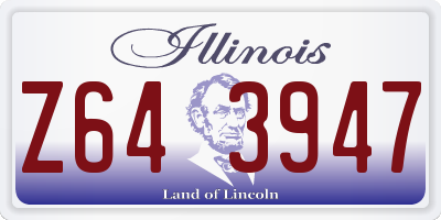 IL license plate Z643947