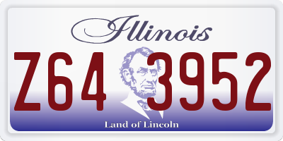 IL license plate Z643952