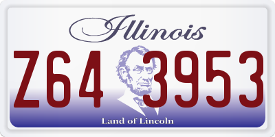 IL license plate Z643953