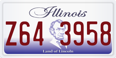 IL license plate Z643958