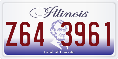 IL license plate Z643961
