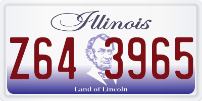 IL license plate Z643965