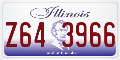 IL license plate Z643966
