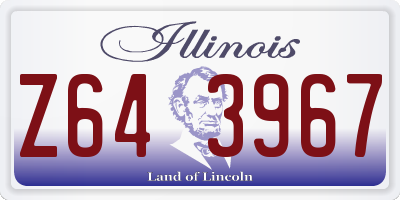 IL license plate Z643967