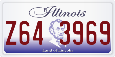 IL license plate Z643969