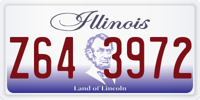 IL license plate Z643972
