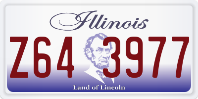IL license plate Z643977