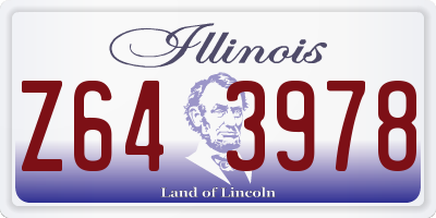 IL license plate Z643978