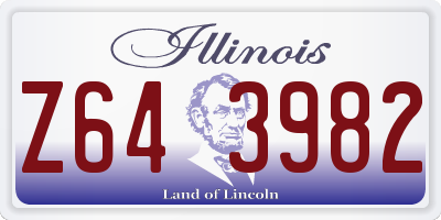 IL license plate Z643982