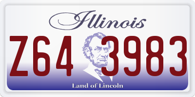 IL license plate Z643983