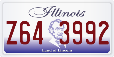 IL license plate Z643992