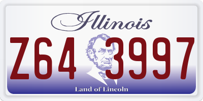 IL license plate Z643997