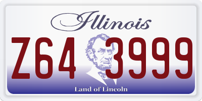 IL license plate Z643999