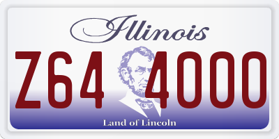 IL license plate Z644000