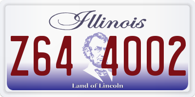 IL license plate Z644002