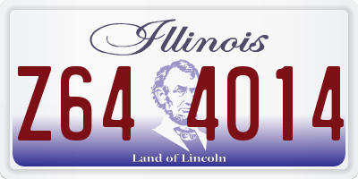 IL license plate Z644014