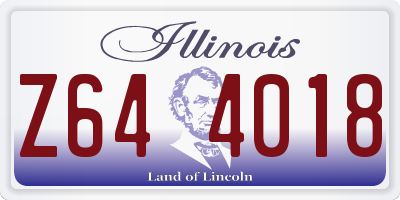IL license plate Z644018