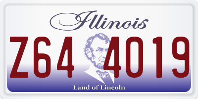 IL license plate Z644019