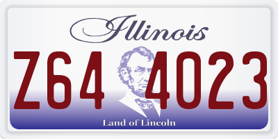 IL license plate Z644023