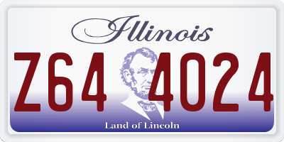 IL license plate Z644024