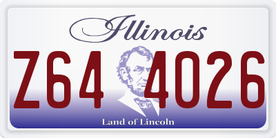 IL license plate Z644026