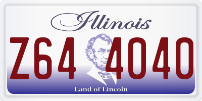 IL license plate Z644040