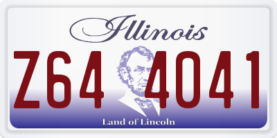 IL license plate Z644041