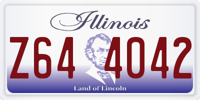 IL license plate Z644042