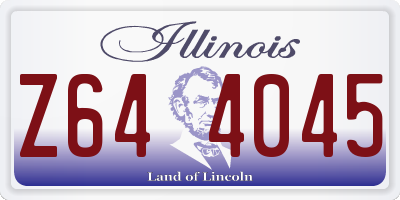IL license plate Z644045